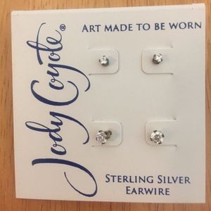 Jody Coyote Sterling Silver Stud Earring Set